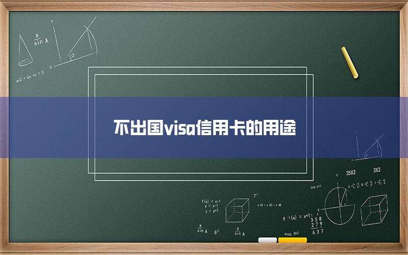 不出国visa信用卡的用途